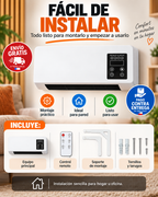 ClimaWall 2 en 1 – Ventilador y Calefactor Eléctrico de Pared con Control Remoto
